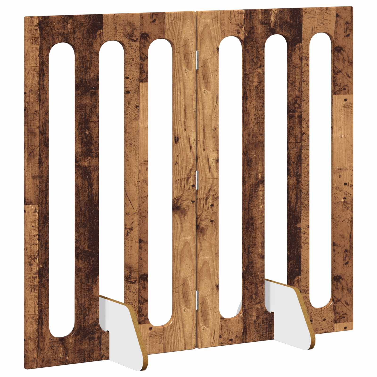 Recinto pieghevole per animali 2 pcs Legno di quercia | homemem39