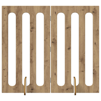 Recinto pieghevole per animali 2 pcs Rovere Artigianale | homemem39
