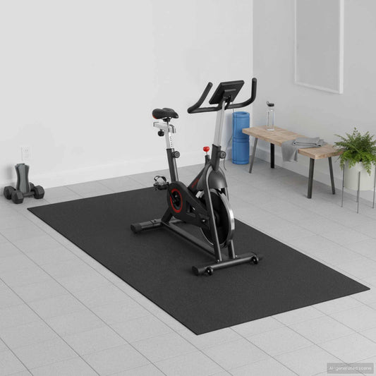 Tappetino di Protezione Sportiva Nero 120 x 60 x 0,6 cm | homemem39
