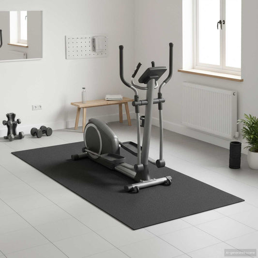 Tappetino di Protezione Sportiva Nero 200 x 90 x 0,6 cm | homemem39
