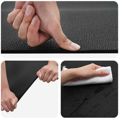 Tappetino di Protezione Sportiva Nero 200 x 90 x 0,6 cm | homemem39