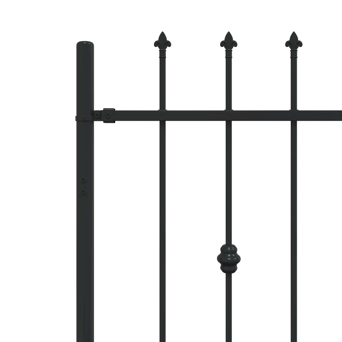 Recinzione a punte Asten Nero 200 x 130 cm | homemem39