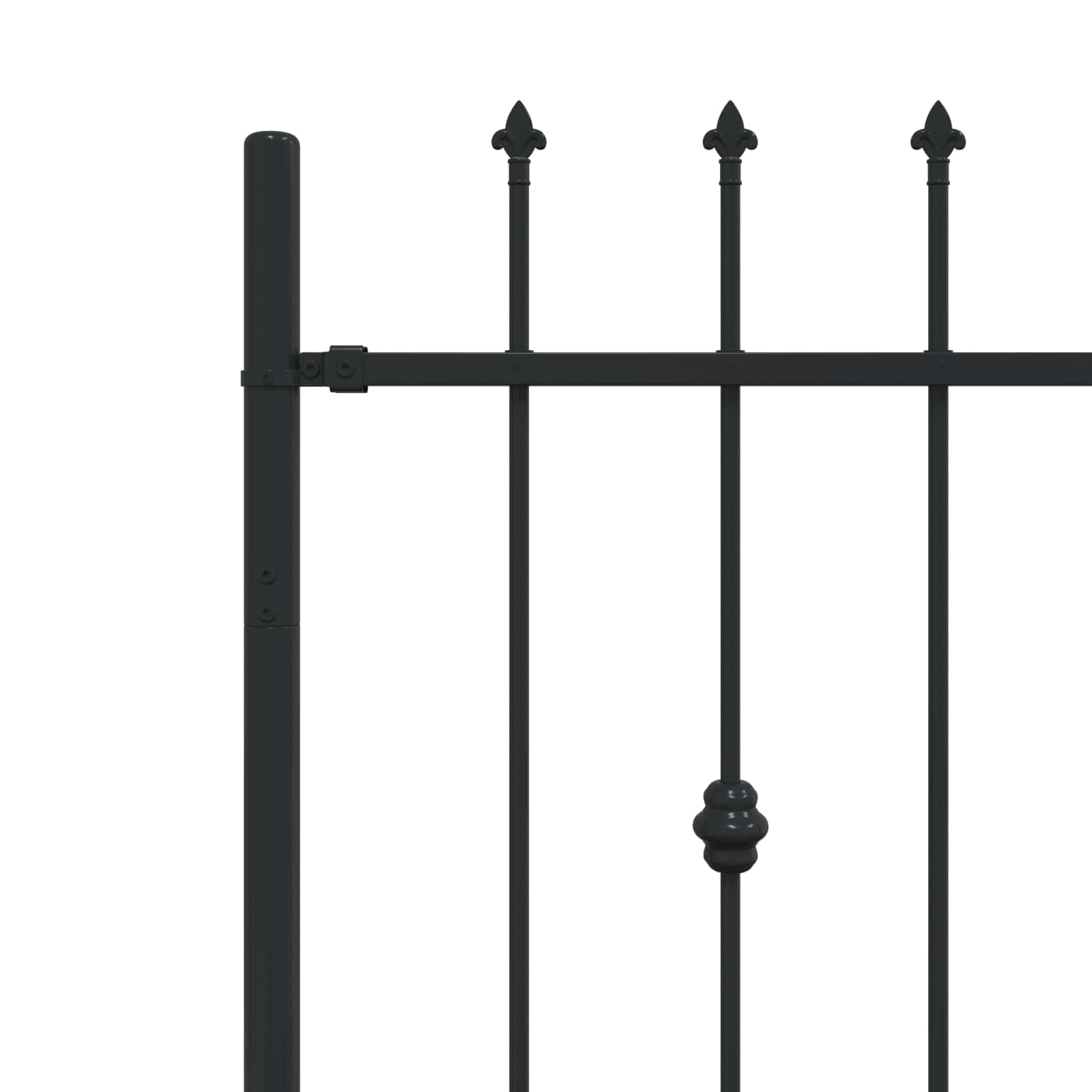 Recinzione a punte Asten Nero 200 x 130 cm | homemem39