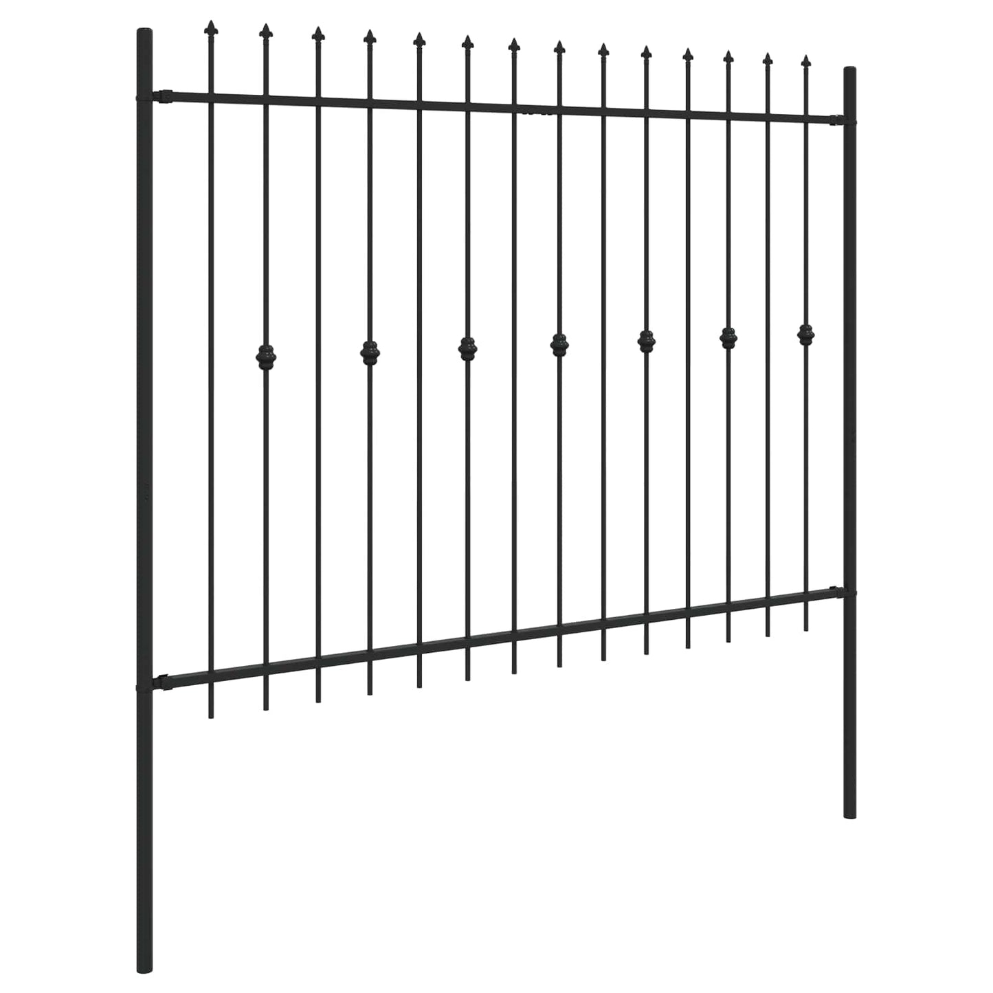 Recinzione a punte Asten Nero 200 x 200 cm | homemem39