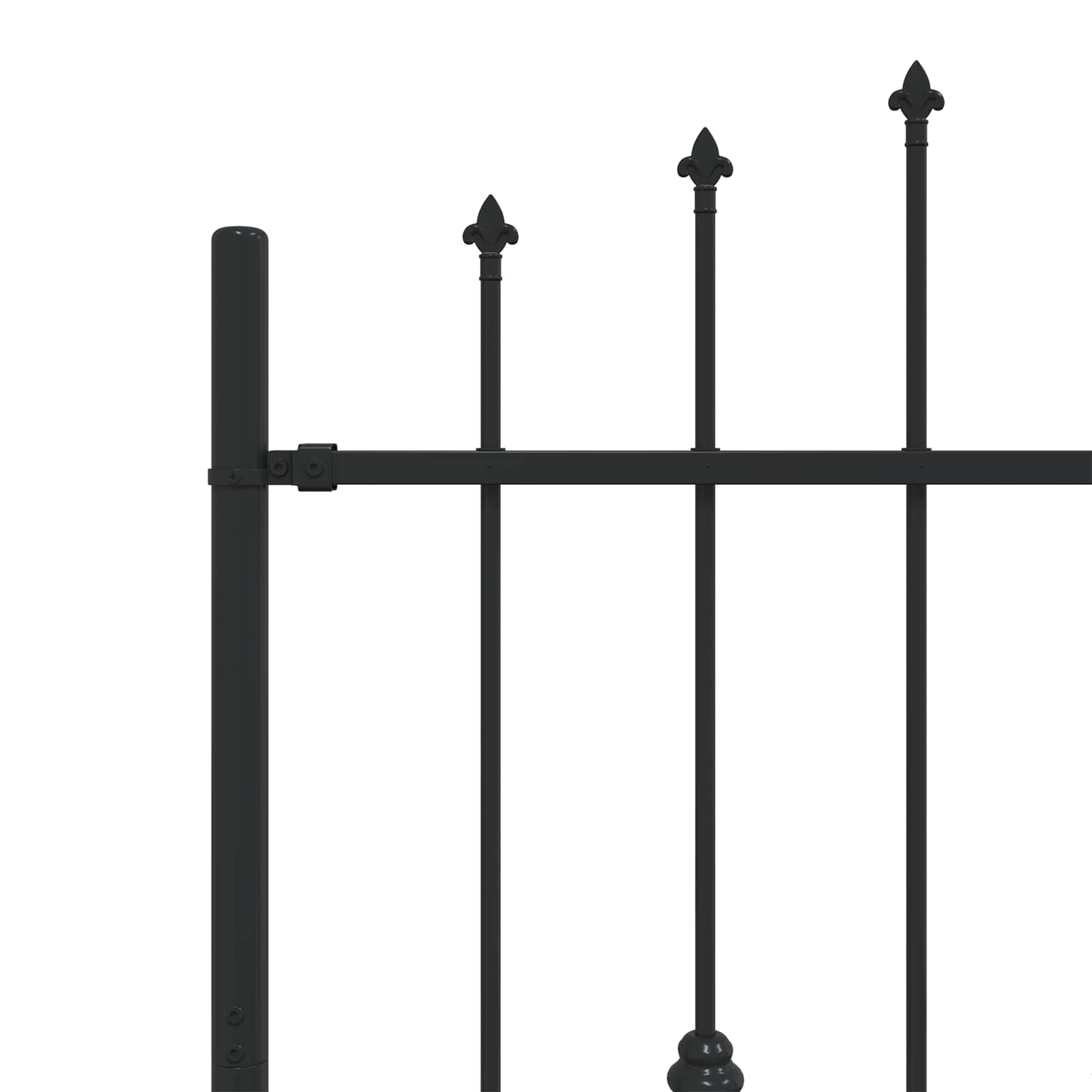 Recinzione a punte Asten Nero 200 x 150 cm | homemem39