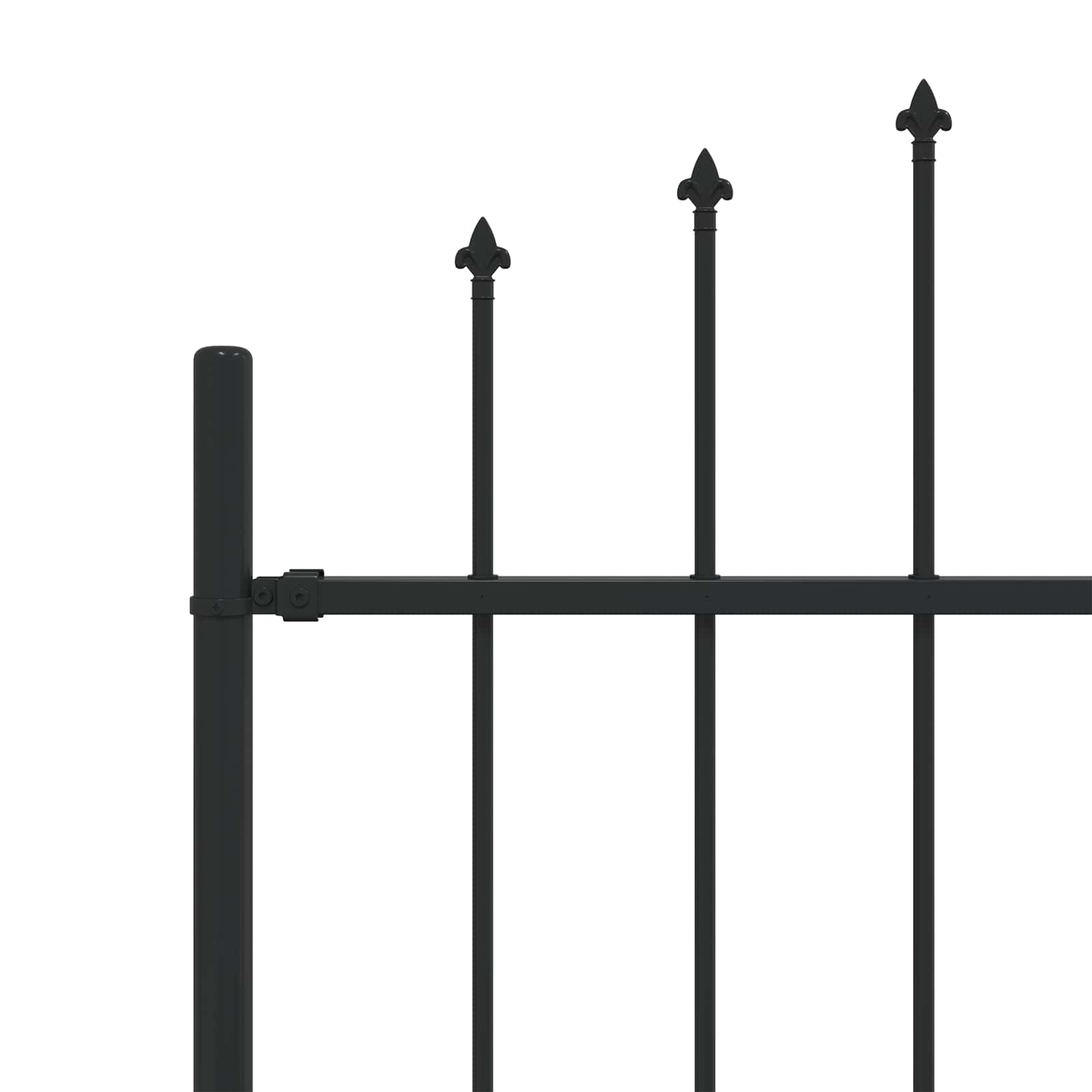 Recinzione a punte Asten Nero 200 x 200 cm | homemem39
