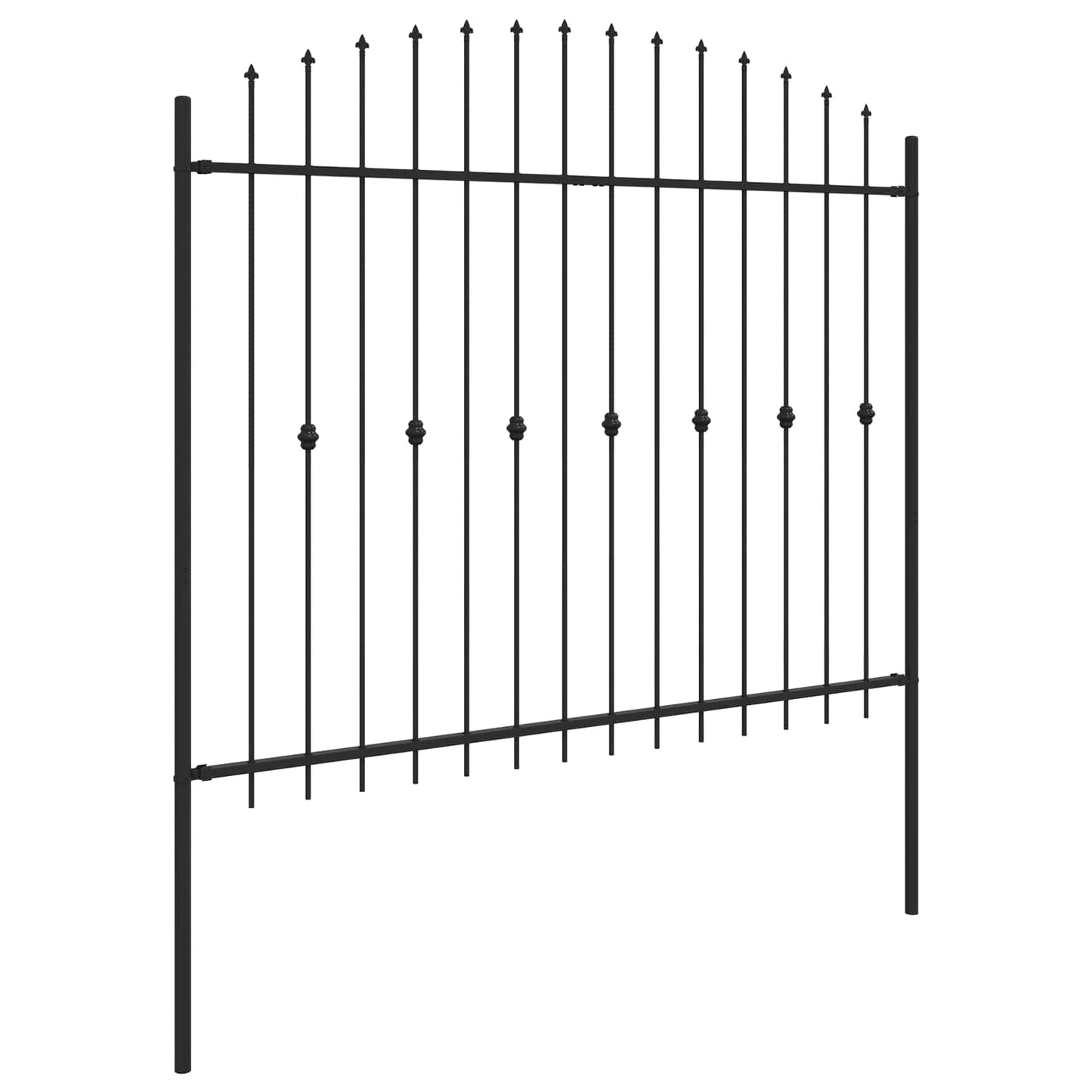 Recinzione a punte Asten Nero 200 x 200 cm | homemem39