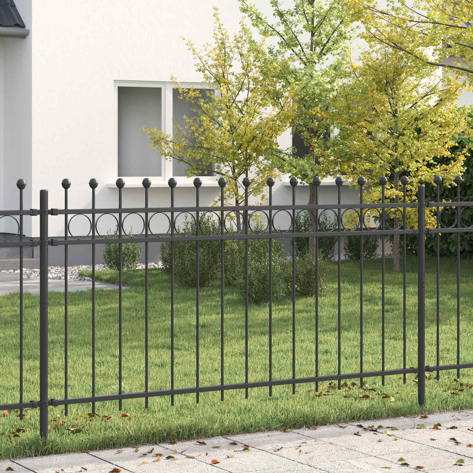 Recinzione a Cerchio TILBURG Nero | homemem39