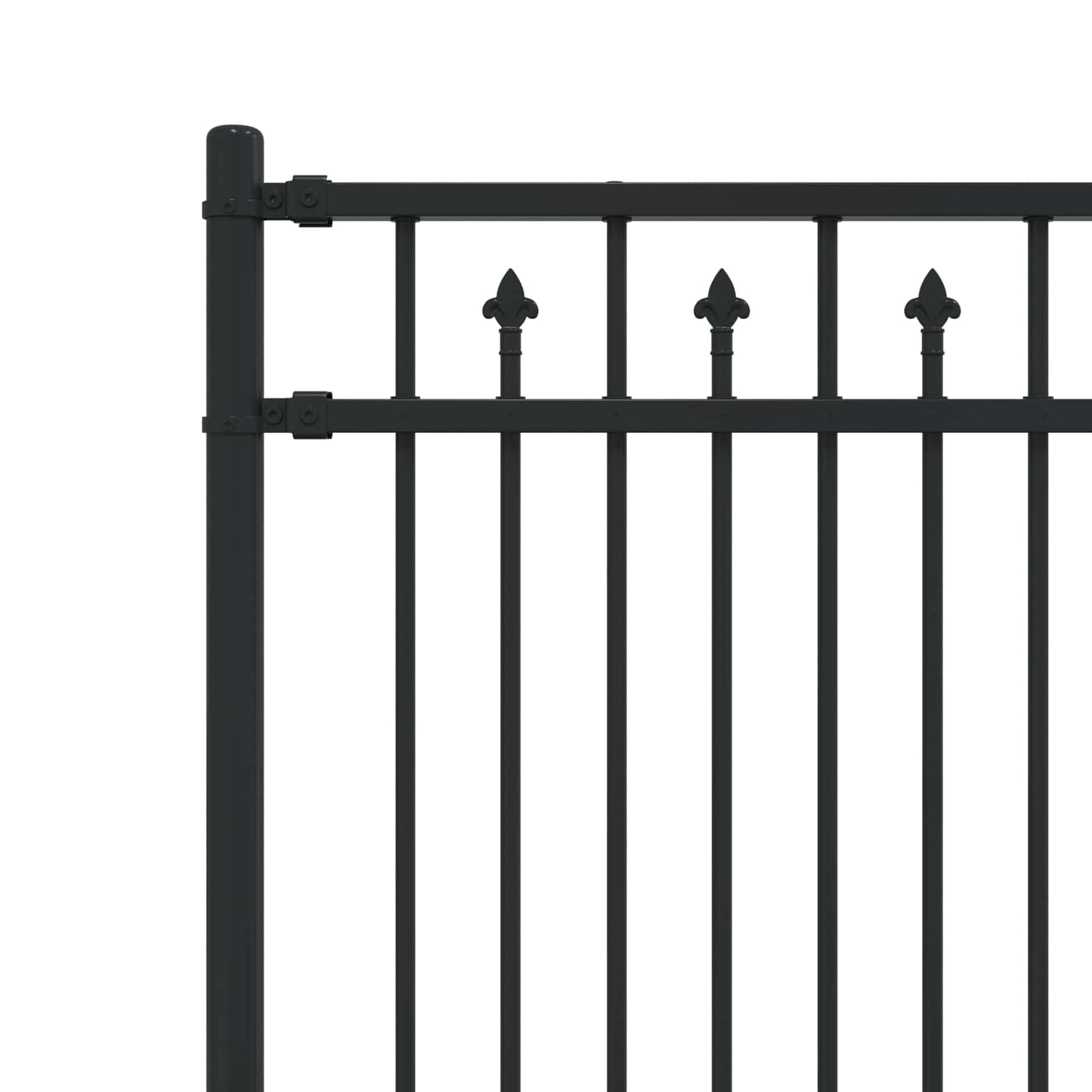 Recinzione a picchetto BAARLO Nero | homemem39