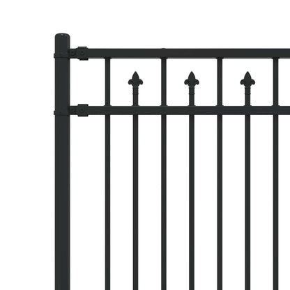 Recinzione a picchetto BAARLO Nero | homemem39