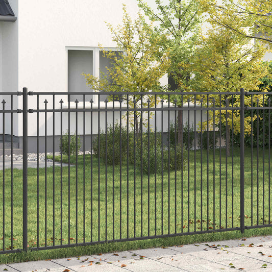 Recinzione a picchetto BAARLO Nero | homemem39