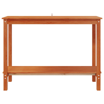 Tavolo consolle con lo scaffale Marrone Cera 110 x 40 x 80 cm | homemem39