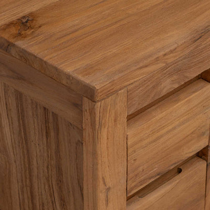 Mobile TV 110 x 30 x 40 cm Naturale Legno di teak solido