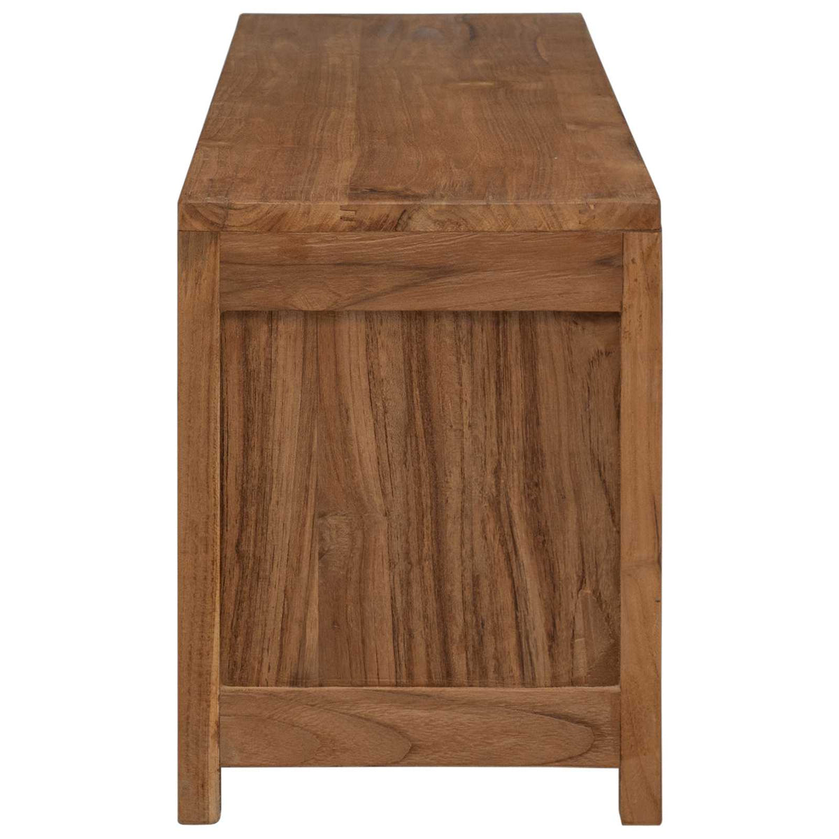 Mobile TV 110 x 30 x 40 cm Naturale Legno di teak solido