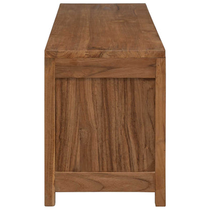 Mobile TV 110 x 30 x 40 cm Naturale Legno di teak solido