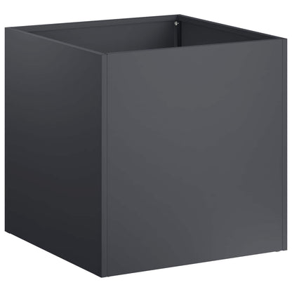 Vaso da giardino 2 pz Antracite 20 x 20 x 20 cm | homemem39