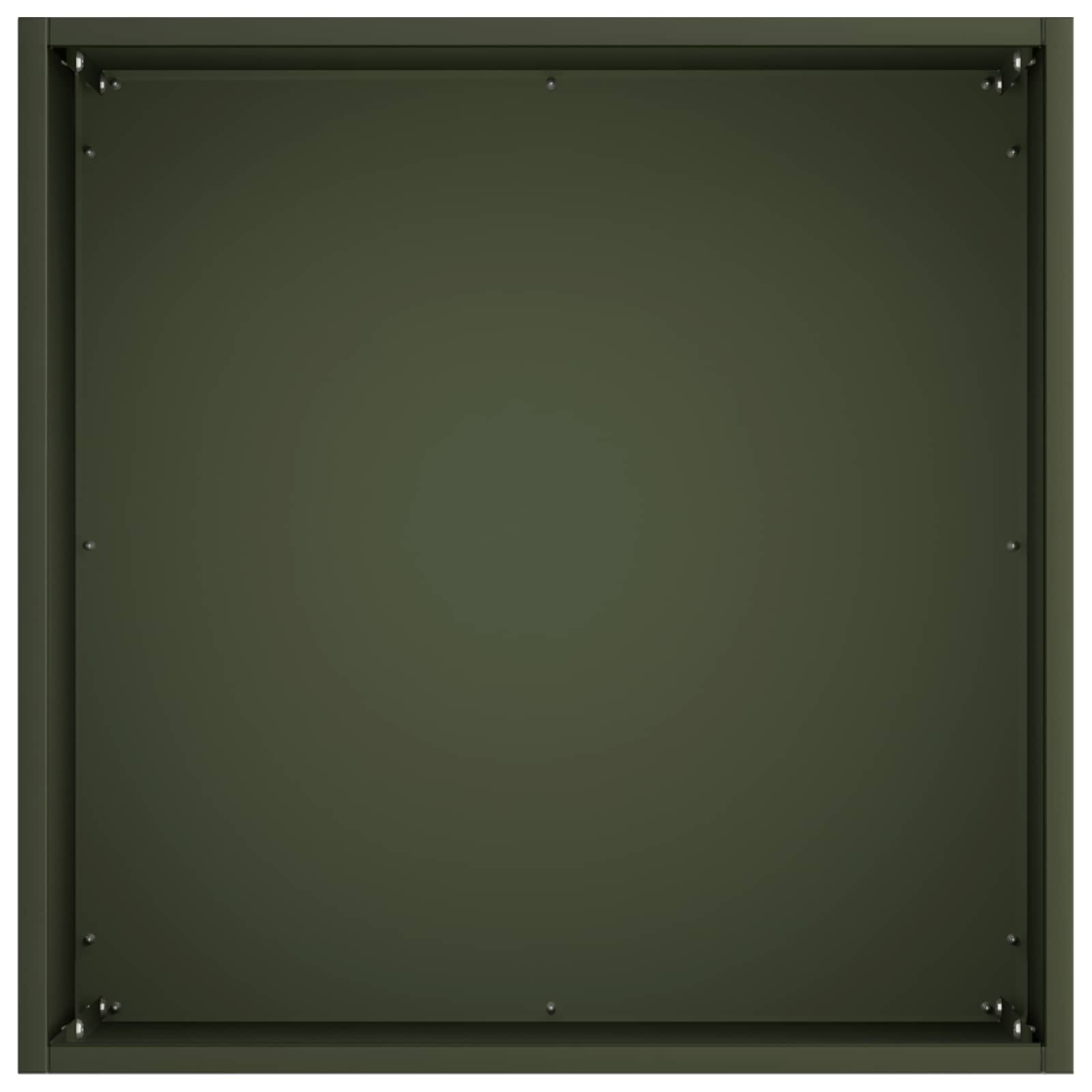 Vaso da giardino 2 pz Verde Oliva 20 x 20 x 20 cm | homemem39