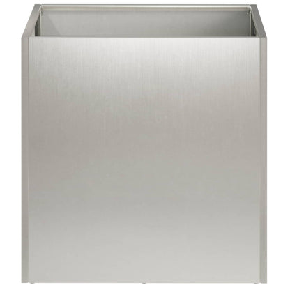 Vaso da giardino Argento 20 x 20 x 20 cm Acciaio Inox | homemem39