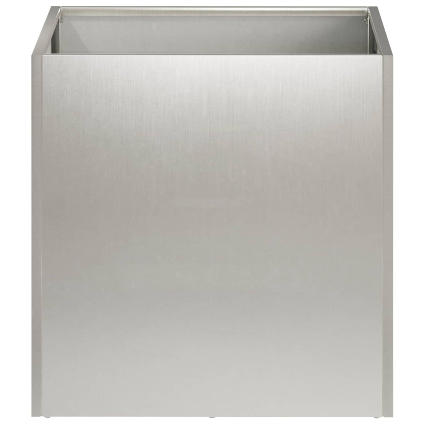 Vaso da giardino 2 pz Argento 20 x 20 x 20 cm Acciaio Inox | homemem39