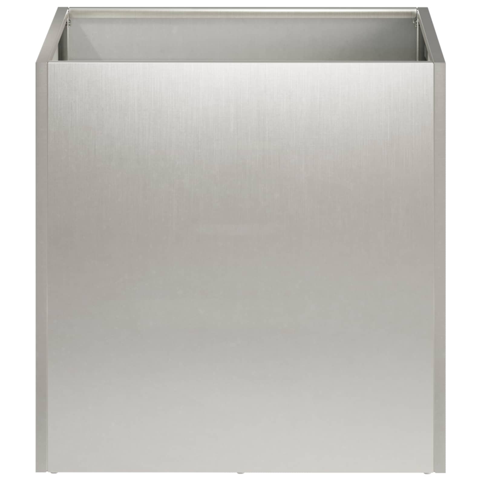 Vaso da giardino 2 pz Argento 20 x 20 x 20 cm Acciaio Inox | homemem39