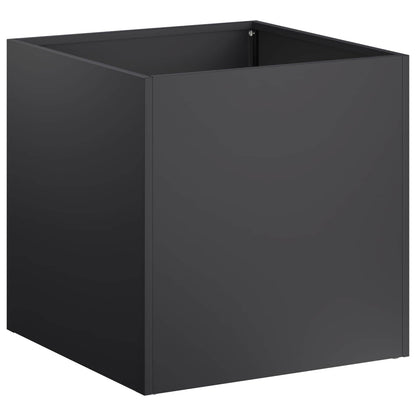 Vaso da giardino 2 pz Nero 45 x 45 x 45 cm | homemem39