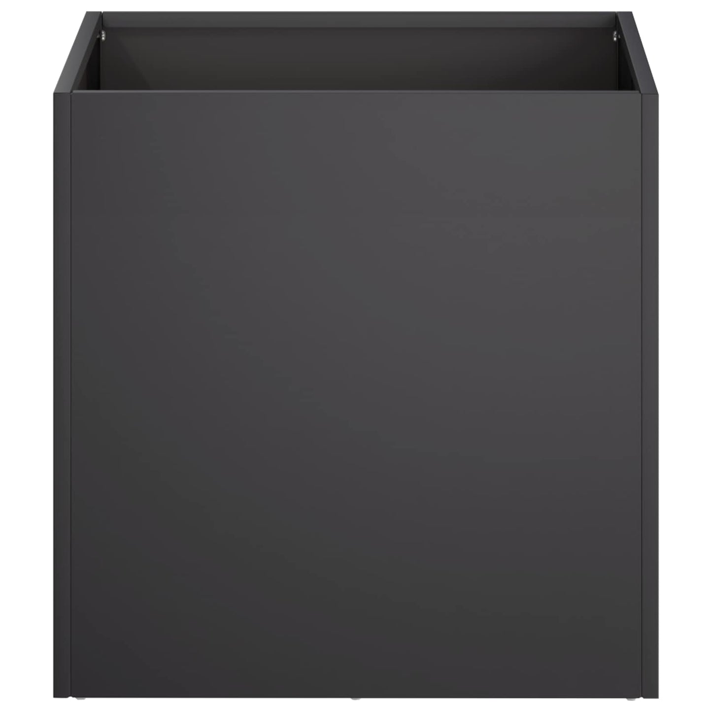 Vaso da giardino 2 pz Nero 45 x 45 x 45 cm | homemem39
