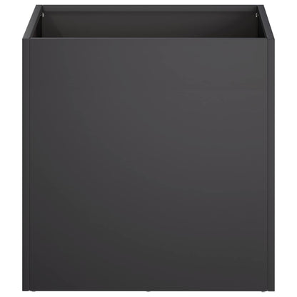 Vaso da giardino 2 pz Nero 45 x 45 x 45 cm | homemem39