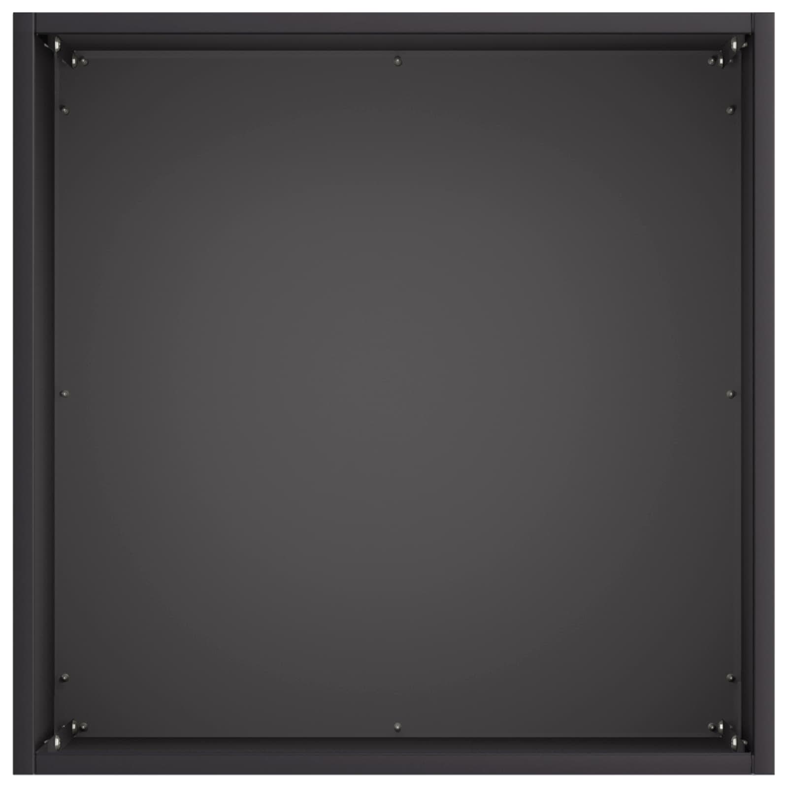 Vaso da giardino 2 pz Nero 45 x 45 x 45 cm | homemem39