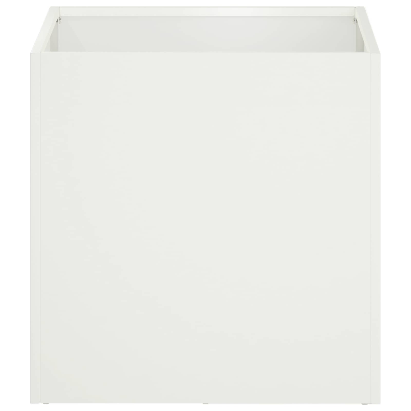 Vaso da giardino 2 pz Bianco 45 x 45 x 45 cm | homemem39