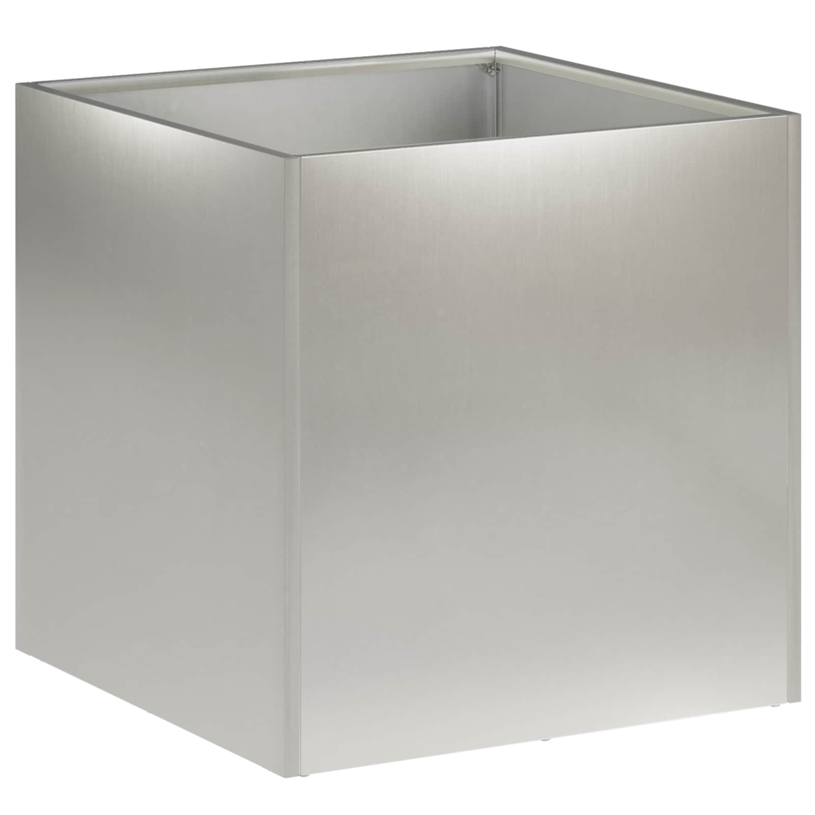 Vaso da giardino Argento 45 x 45 x 45 cm Acciaio Inox | homemem39