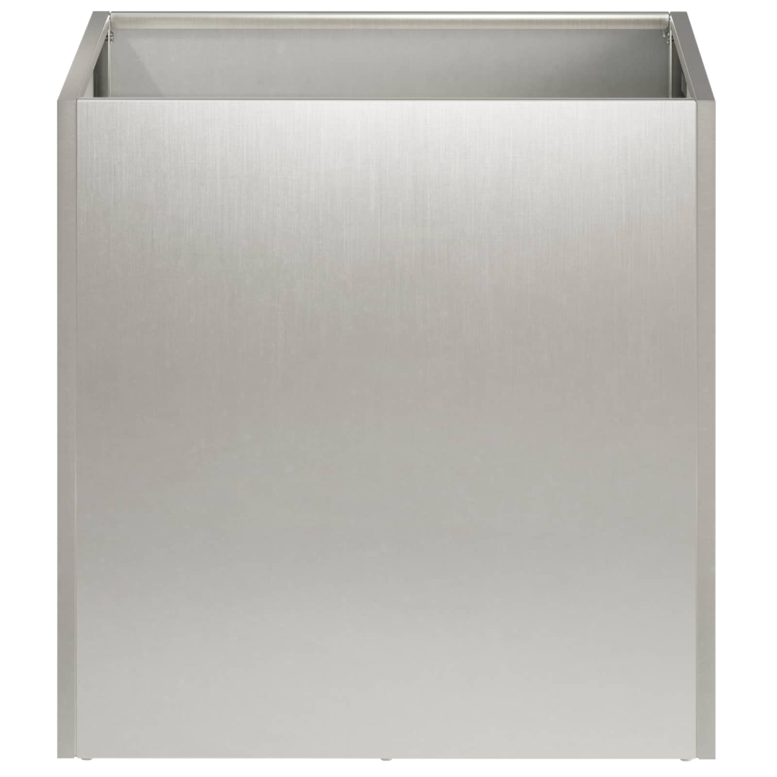 Vaso da giardino Argento 45 x 45 x 45 cm Acciaio Inox | homemem39