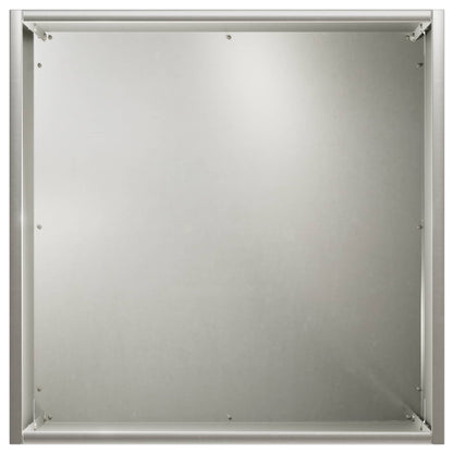 Vaso da giardino Argento 45 x 45 x 45 cm Acciaio Inox | homemem39