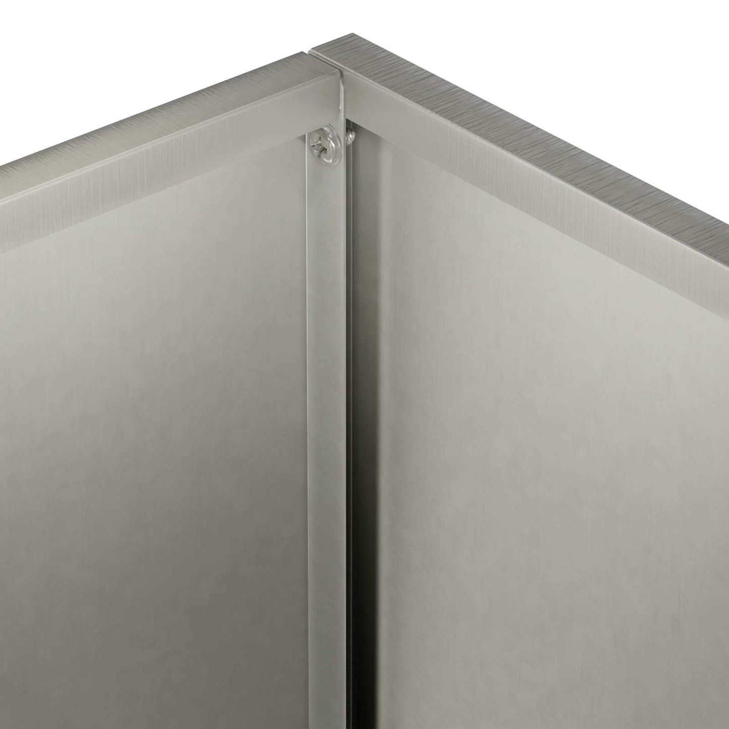 Vaso da giardino 2 pz Argento 45 x 45 x 45 cm Acciaio Inox | homemem39