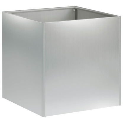 Vaso da giardino Argento 45 x 45 x 45 cm Acciaio zincato