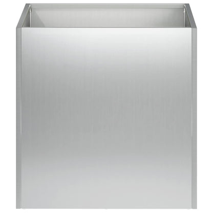 Vaso da giardino Argento 45 x 45 x 45 cm Acciaio zincato