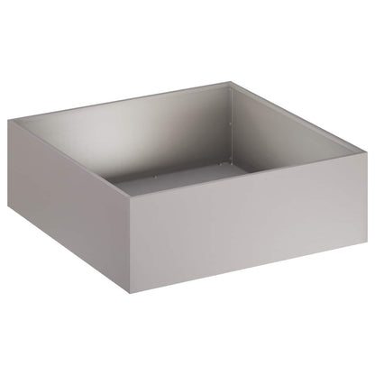 Vaso da giardino 2 pz Ruggine 60 x 60 x 20 cm Acciaio Corten | homemem39