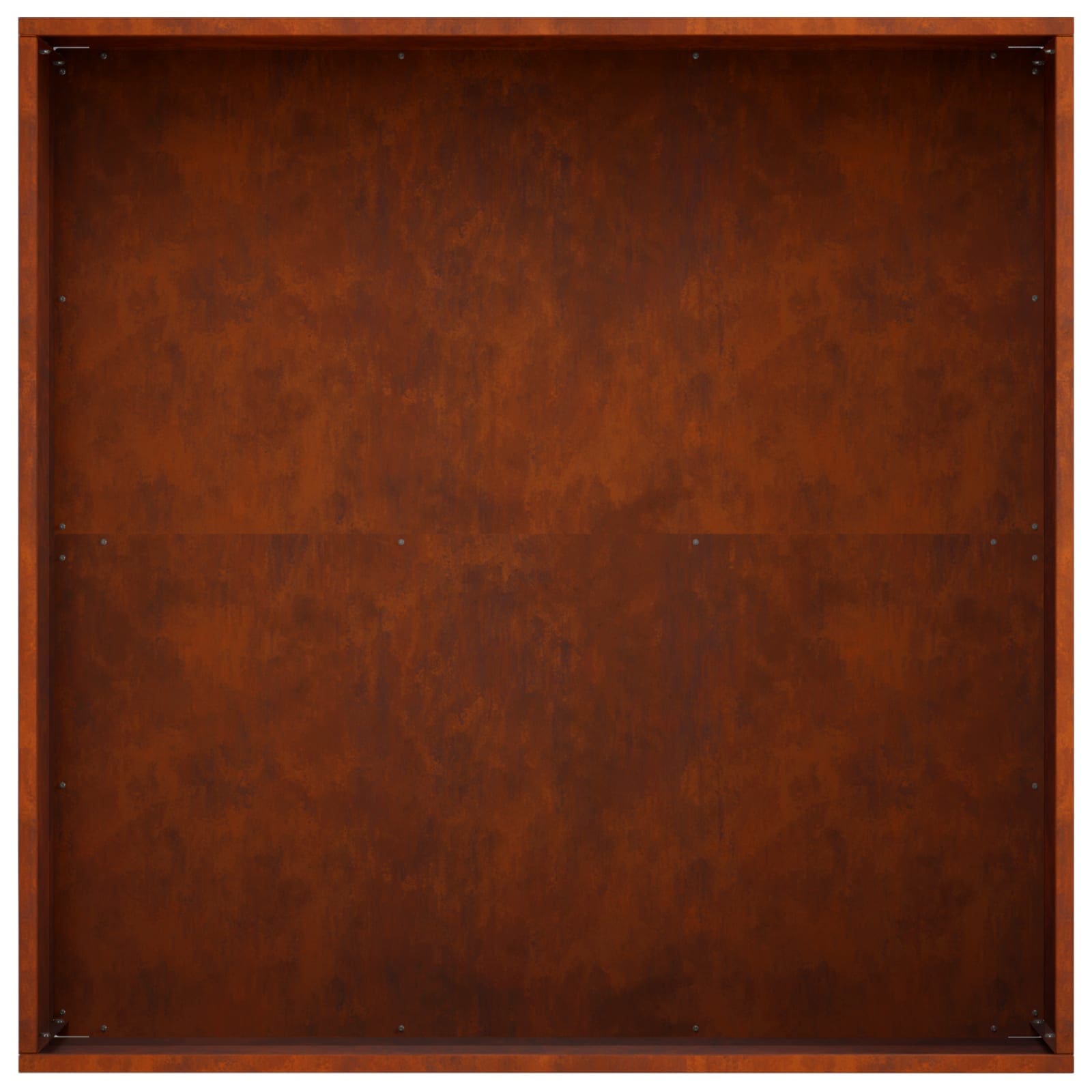 Vaso da giardino 2 pz Ruggine 60 x 60 x 20 cm Acciaio Corten | homemem39
