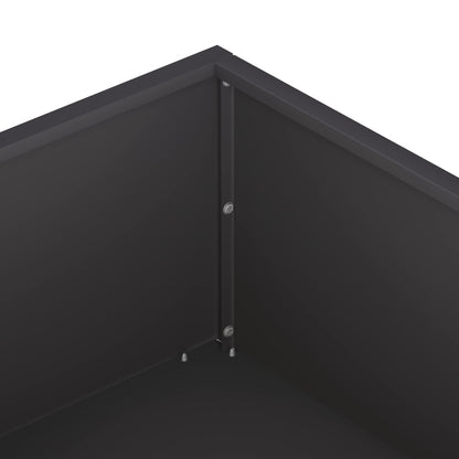 Vaso da giardino Nero 80 x 80 x 20 cm Acciaio laminato a freddo | homemem39