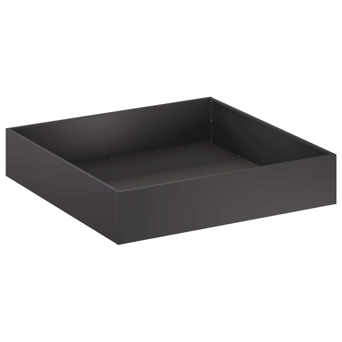 Vaso da giardino Nero 80 x 80 x 20 cm Acciaio laminato a freddo | homemem39