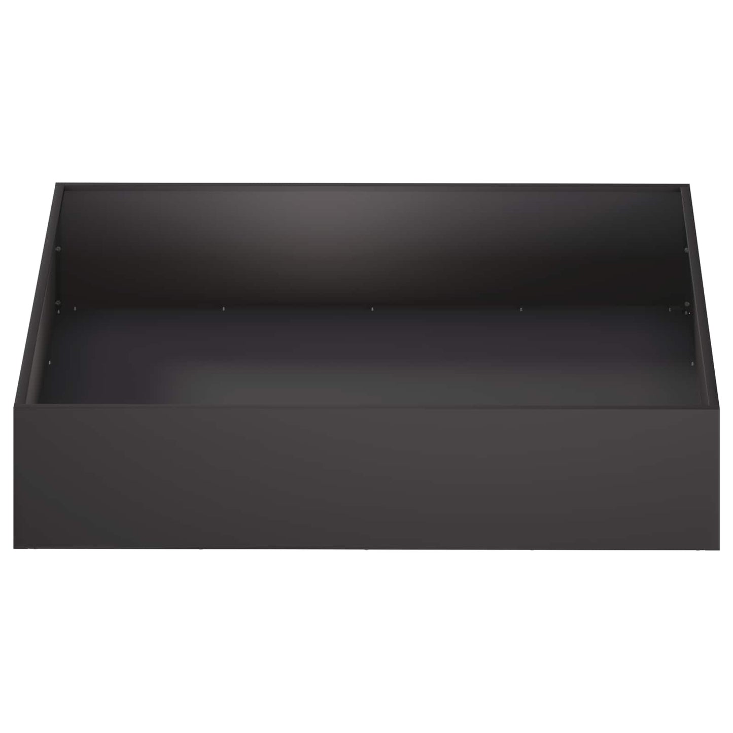 Vaso da giardino Nero 80 x 80 x 20 cm Acciaio laminato a freddo | homemem39