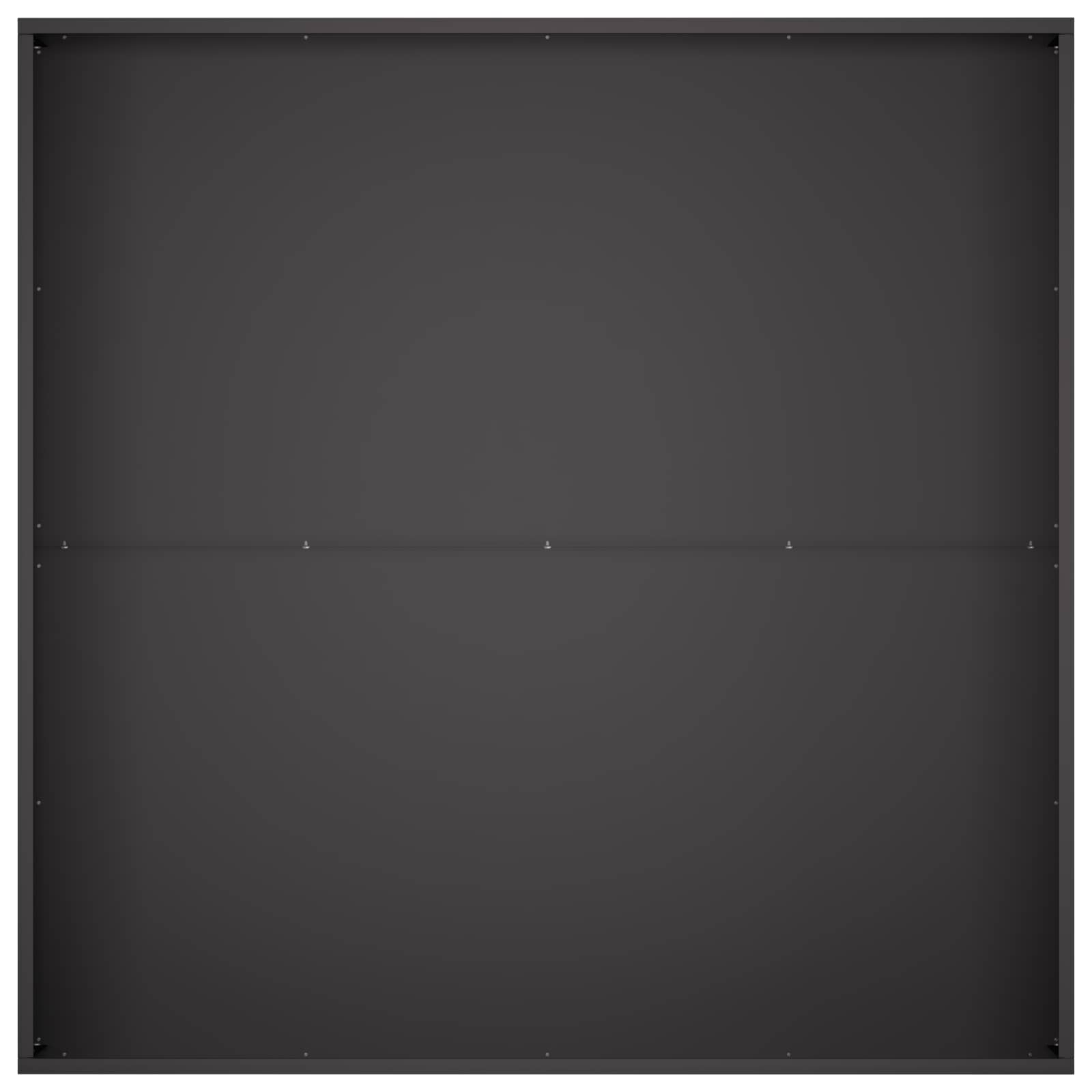 Vaso da giardino Nero 80 x 80 x 20 cm Acciaio laminato a freddo | homemem39