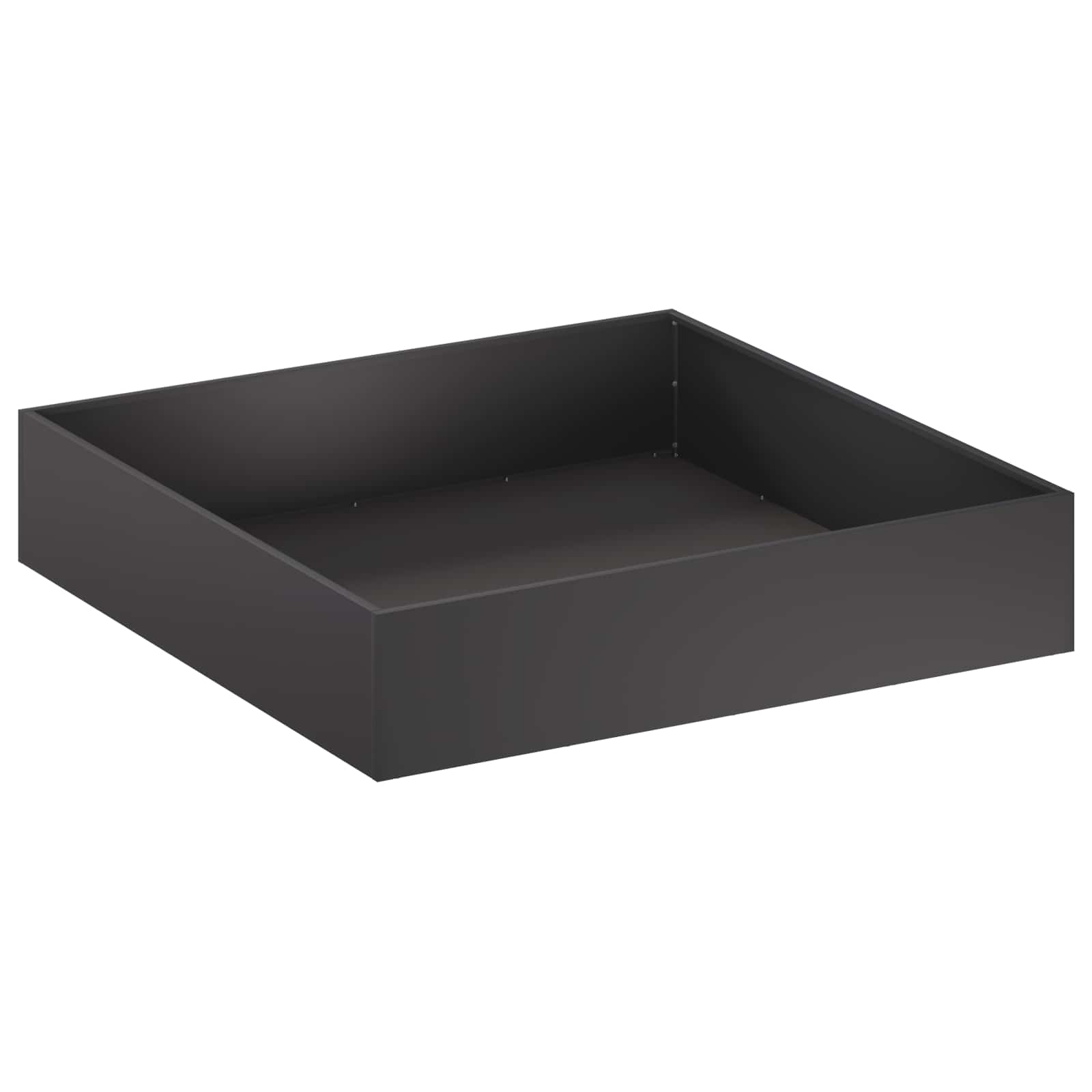 Vaso da giardino 2 pz Nero 80 x 80 x 20 cm | homemem39