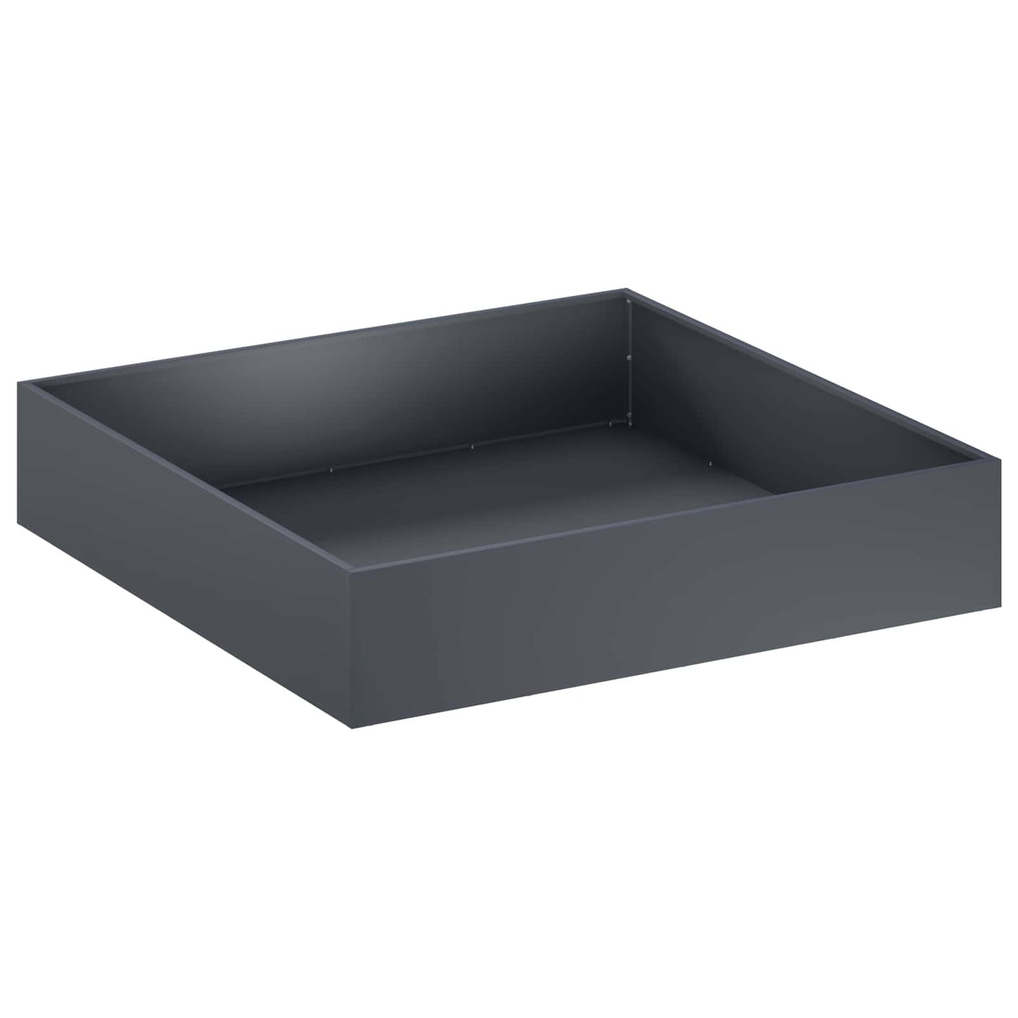Vaso da giardino 2 pz Antracite 80 x 80 x 20 cm | homemem39
