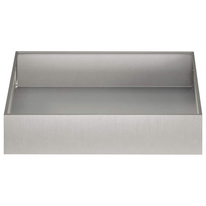 Vaso da giardino Argento 80 x 80 x 20 cm Acciaio Inox | homemem39