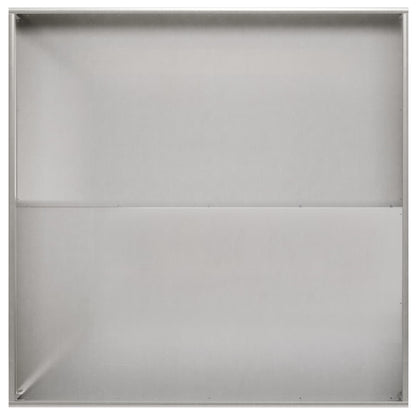 Vaso da giardino Argento 80 x 80 x 20 cm Acciaio Inox | homemem39