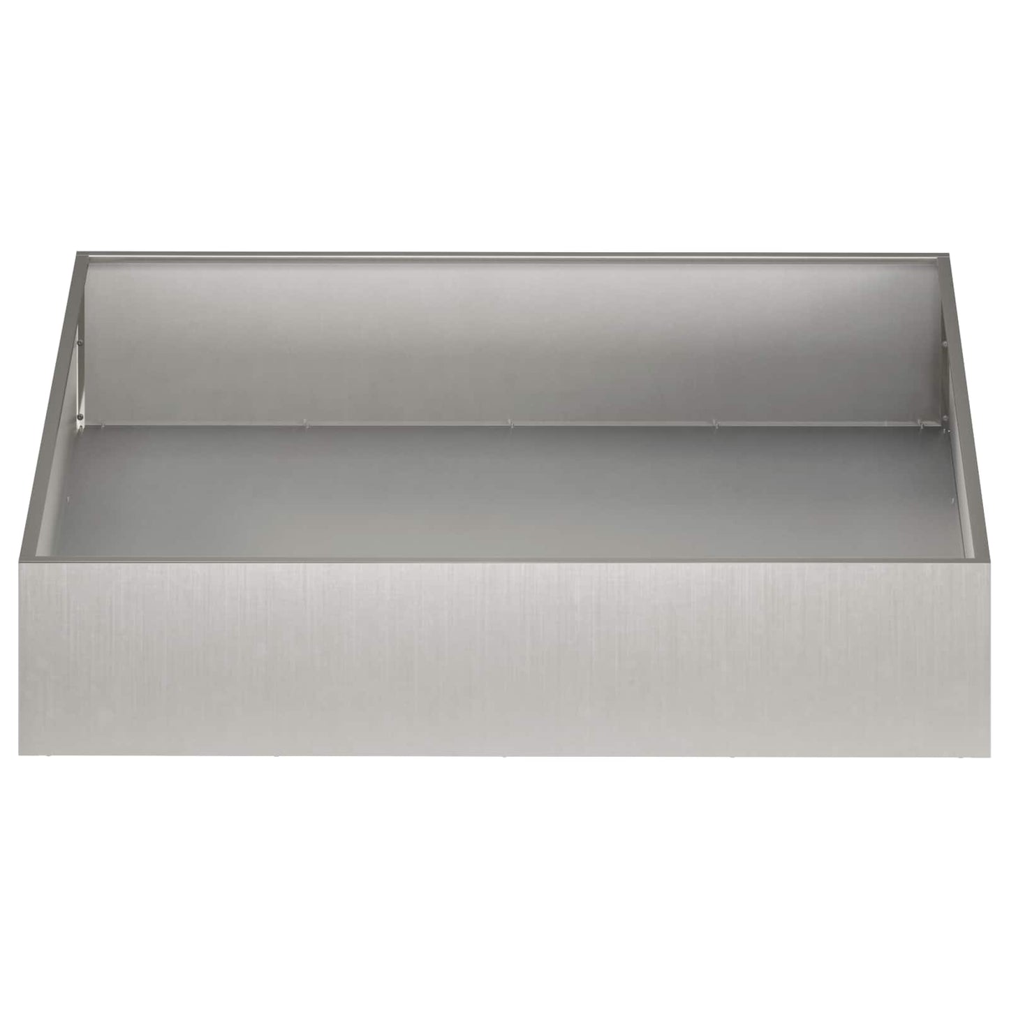 Vaso da giardino 2 pz Argento 80 x 80 x 20 cm Acciaio Inox