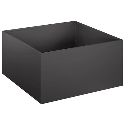 Vaso da giardino 2 pz Nero 40 x 40 x 30 cm | homemem39