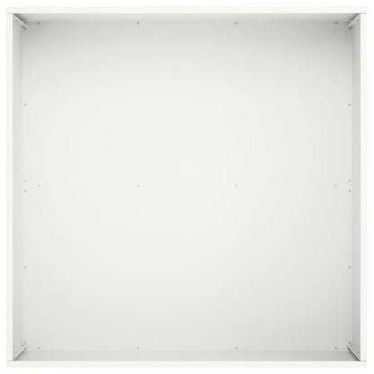 Vaso da giardino 2 pz Bianco 40 x 40 x 30 cm | homemem39