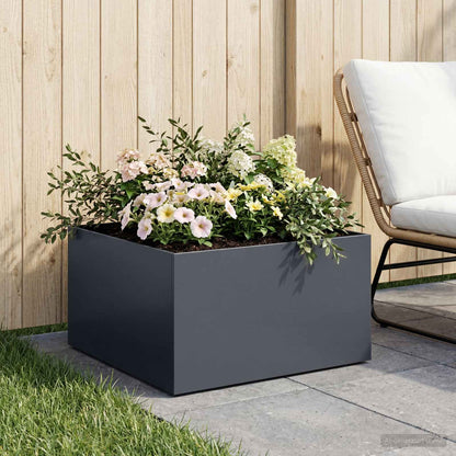 Vaso da giardino Antracite 40 x 40 x 30 cm | homemem39