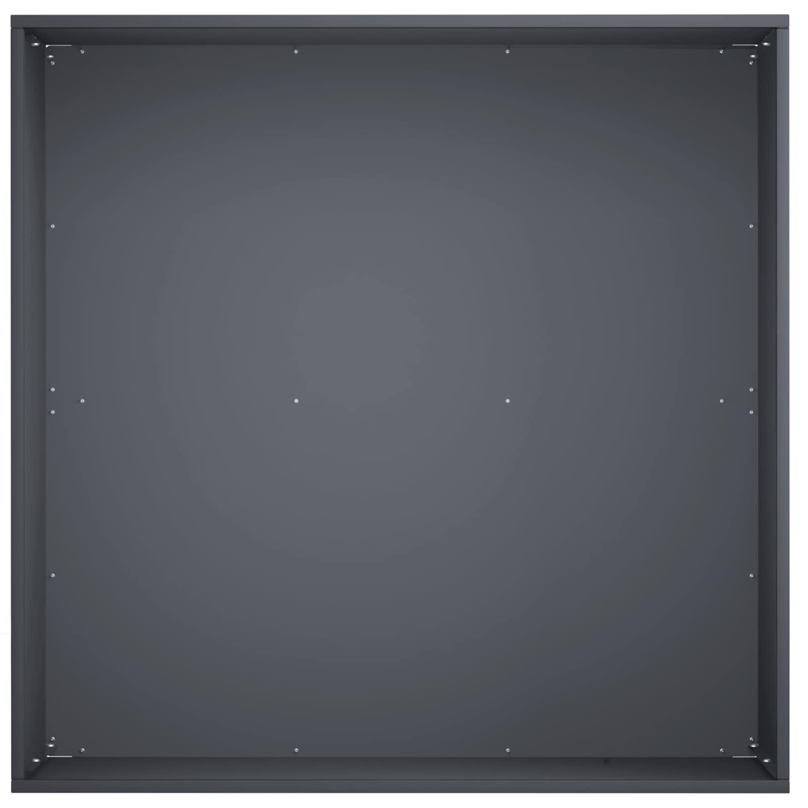 Vaso da giardino Antracite 40 x 40 x 30 cm | homemem39